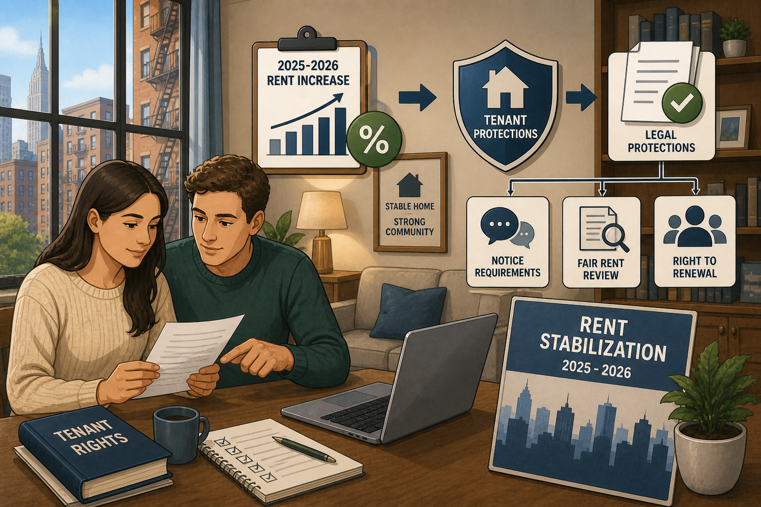 뉴욕 렌트 안정화법(Rent Stabilization): 2025-2026 인상률부터 세입자 보호 절차까지