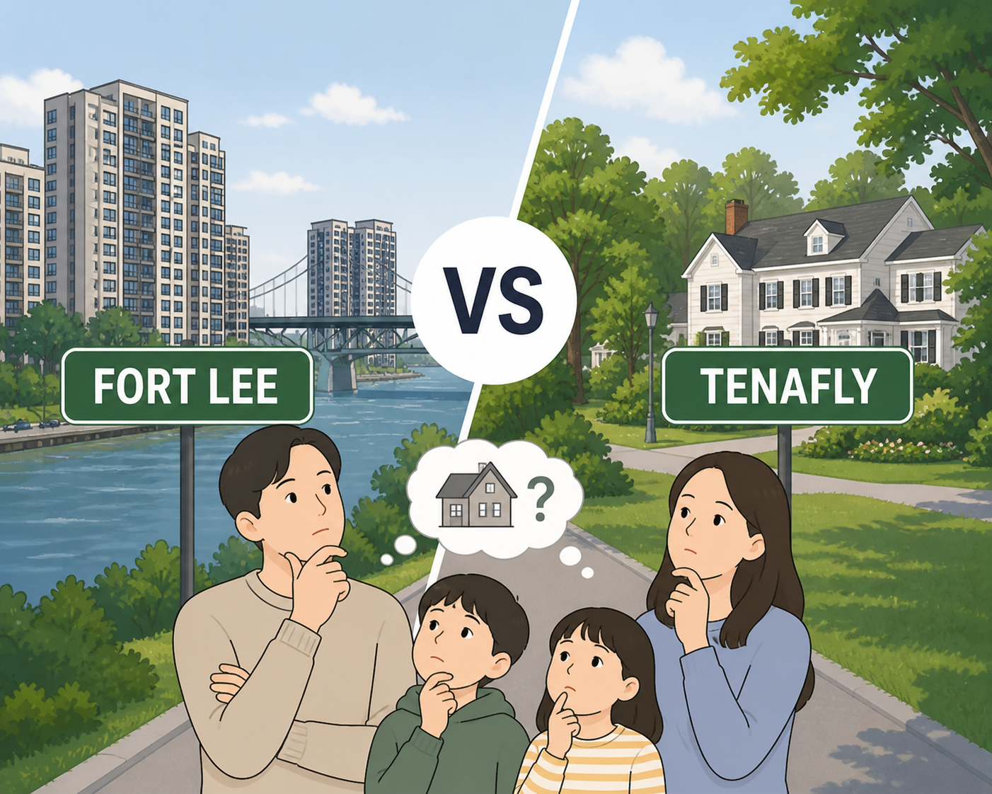 Fort Lee에서 Tenafly로 이사할 때 꼭 따져봐야 할 다섯 가지 차이