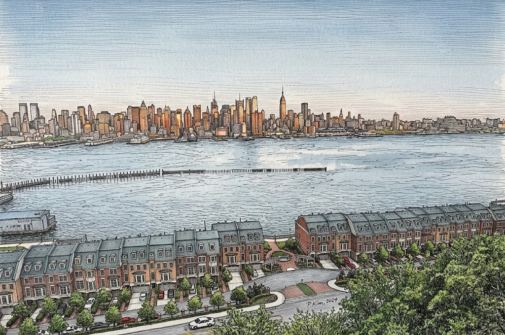 이동네어때: Edgewater — Hudson강 건너편의 급상승 신흥지