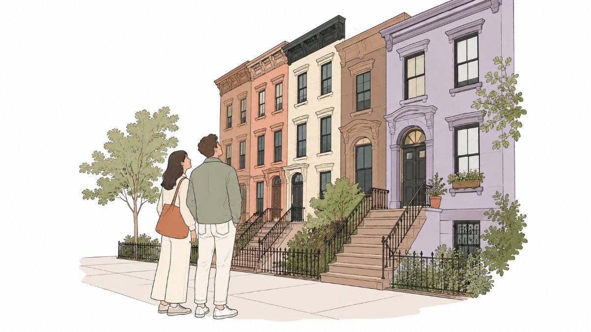 2026년 여름 브루클린 시세 — Carroll Gardens $2.68M·Park Slope $1.76M·Crown Heights $1.25M·Sunset Park $528K, 중간가 $899K 역대 2위
