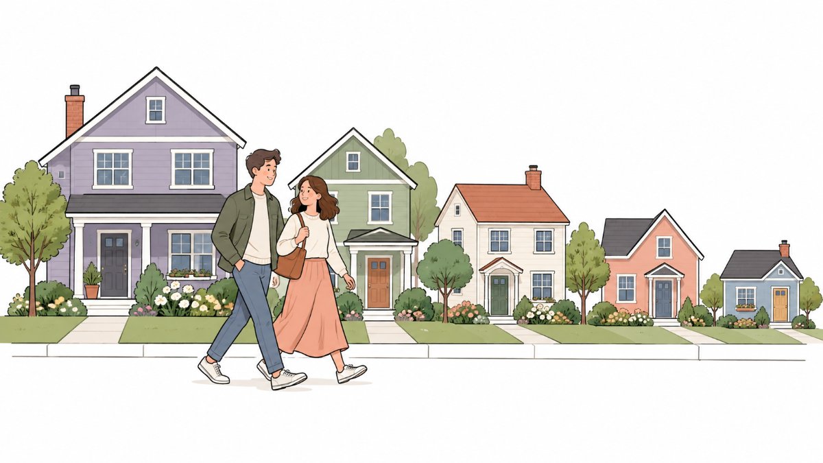 2026년 9월 NJ 중남부 다섯 카운티 시세 — Middlesex $587K·Ocean $552K·Mercer $451K·Burlington $429K·Camden $360K, 가격이 낮을수록 더 빨리 팔리는 뒤집힌 지도