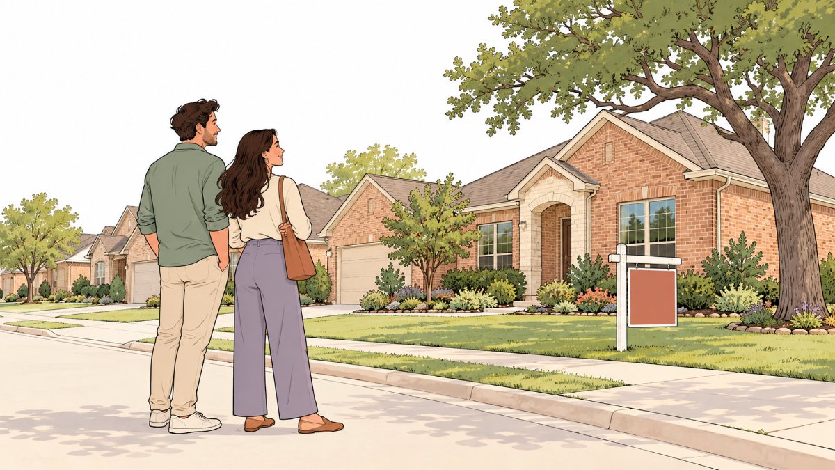 2026년 10월 DFW 남부 I-20·US-287 벨트 시세 — Mansfield $486K·Midlothian $476K·Grand Prairie $355K·Burleson $335K·Arlington $333K·Cedar Hill $329K, 모기지 7.40%에서 월 부담이 $1,131 갈린다