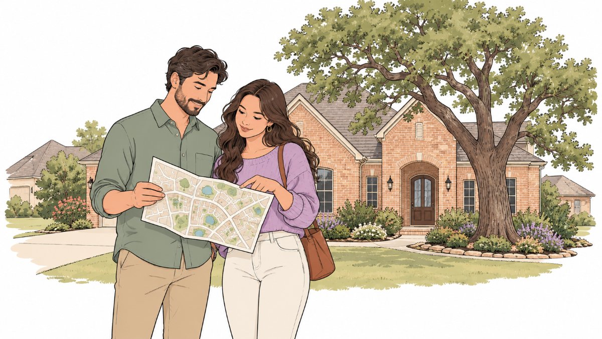 2026년 10월 휴스턴 서북부 벨트 시세 — Cypress $437,500·Tomball $400K·Spring $361K·Katy $339K, 모기지 7.32%에서 월 부담이 $723 갈린다